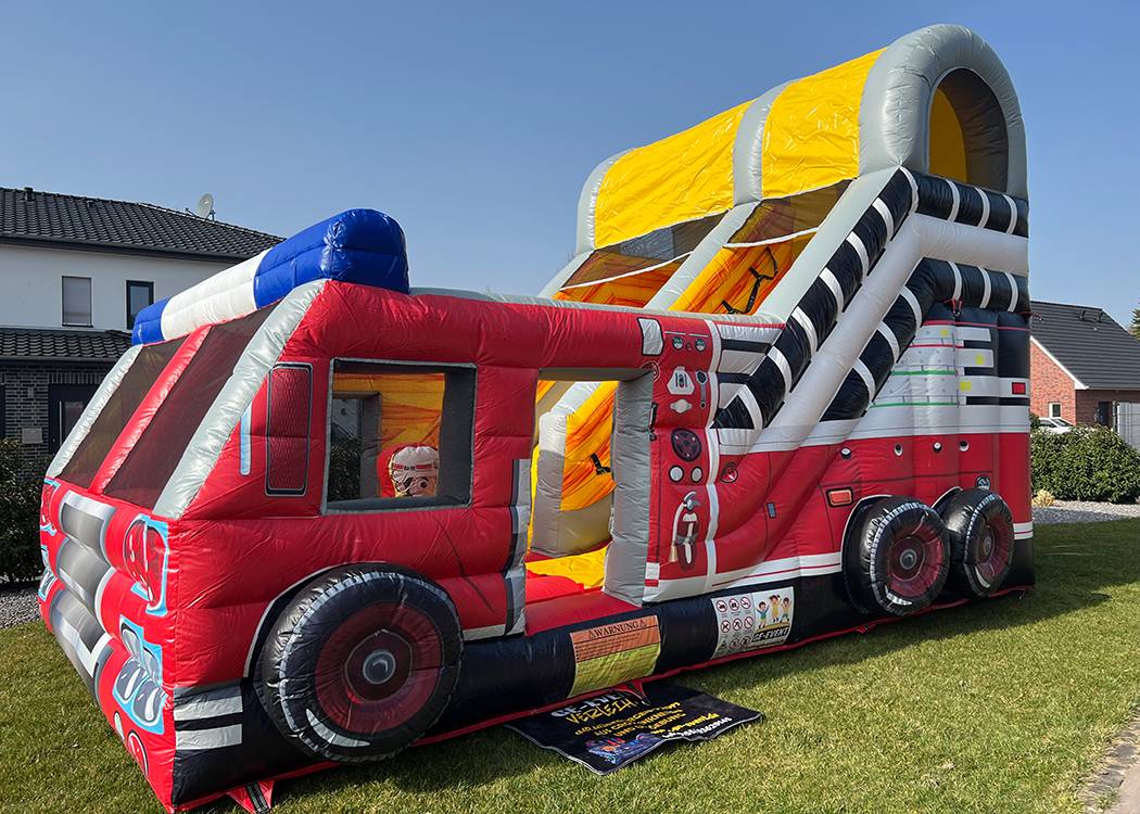 Feuerwehrwagen Hüpfburg Mieten