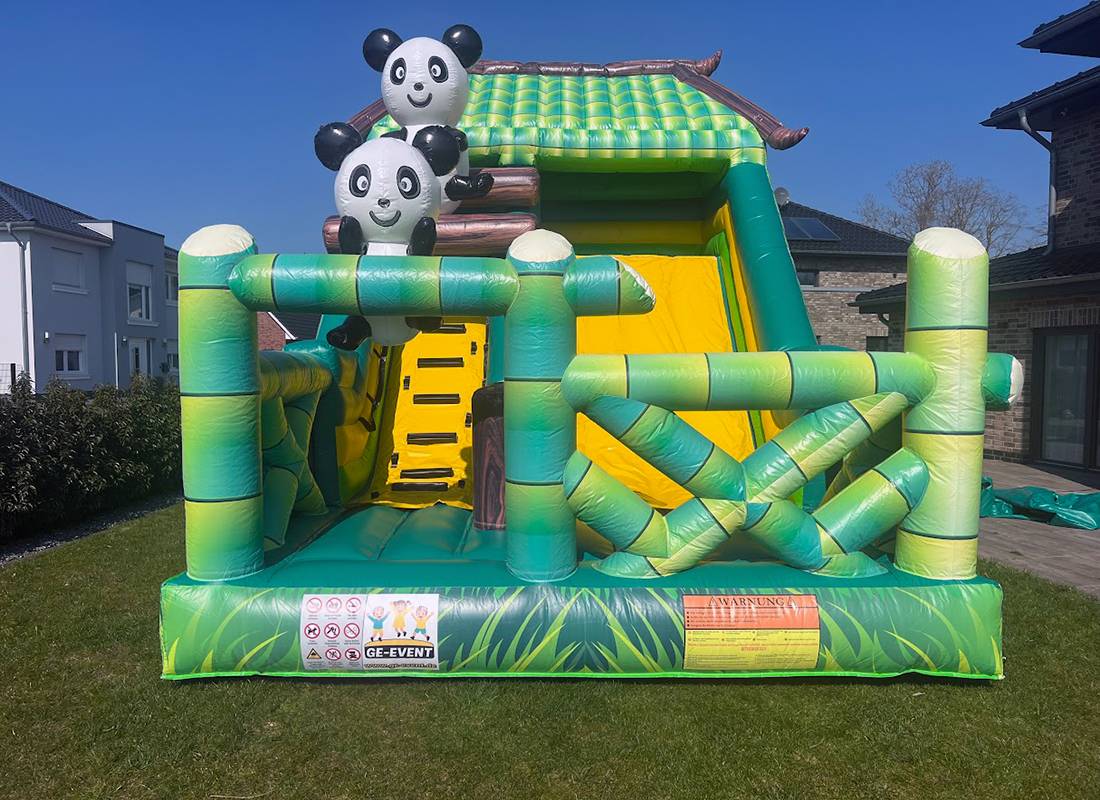Panda Hüpfburg Mieten leihen