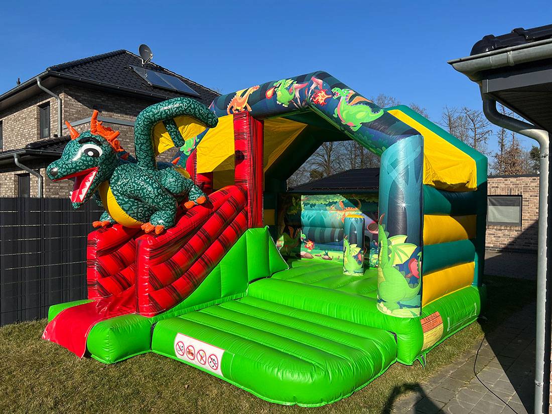 Drachen Burg Hüpfburg ge-event Rutsche Oldenburg