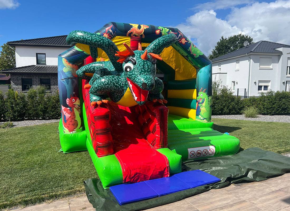 Mieten Leihen Hüpfburg Delmenhorst Drache 