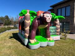 Affen Gorilla 5x4 Dschungel Hüpfburg ge-event Rutsche