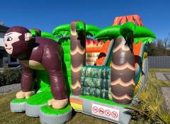 Affen Gorilla Dschungel Hüpfburg ge-event Rutsche